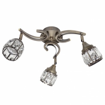Distribuidor - Lâmpadas Diversas | Lâmpadas Modernas | PLAFÓN 3X5W 4000K CATANIA CUERO 1200LM Ref: 124153014